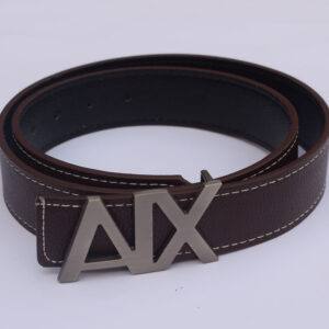 Classic Dark Brown Artificial Leather Belt for Men